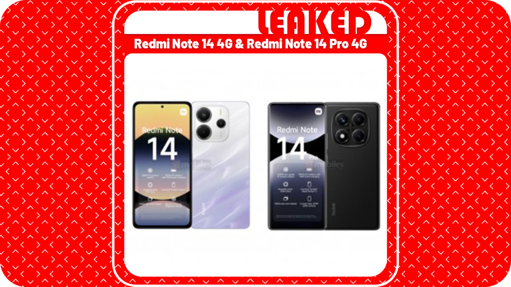 Redmi Note 14 4G & Redmi Note 14 Pro 4G Details Leaked