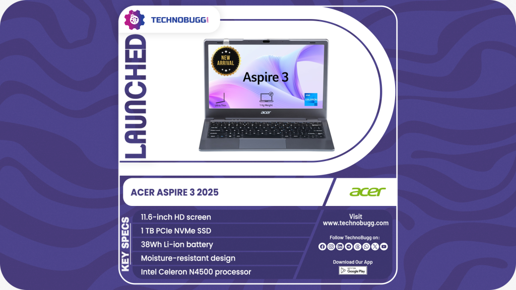 Acer Aspire 3 2025 Goes Official In India