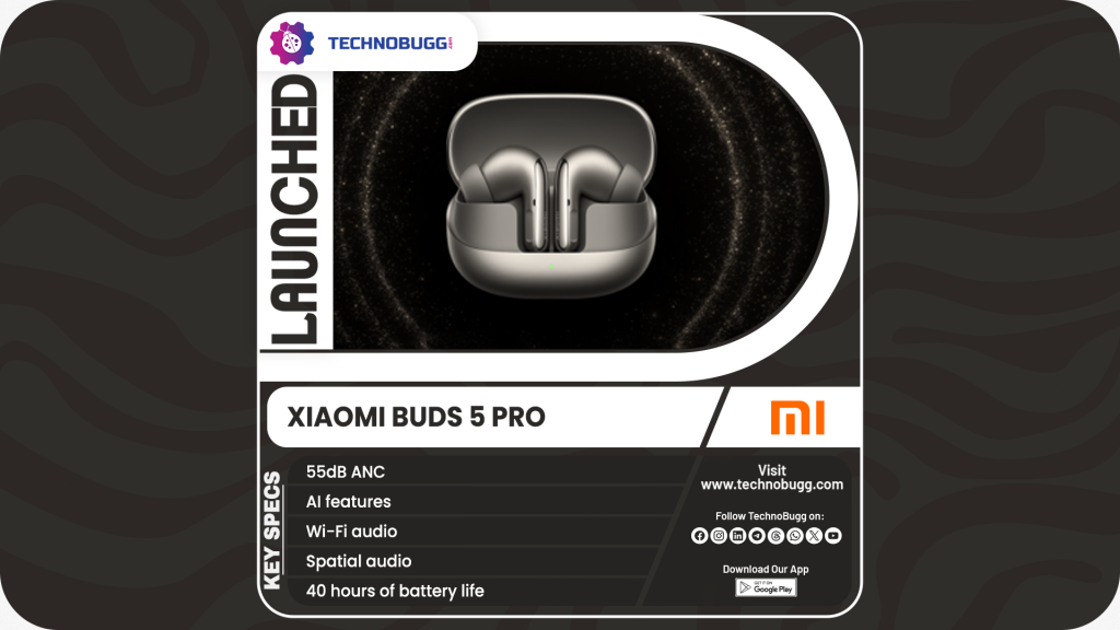 Xiaomi Buds 5 Pro Unveiled