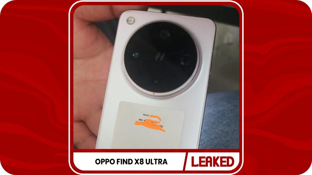 Oppo Find X8 Ultra Real-life Image Leaked
