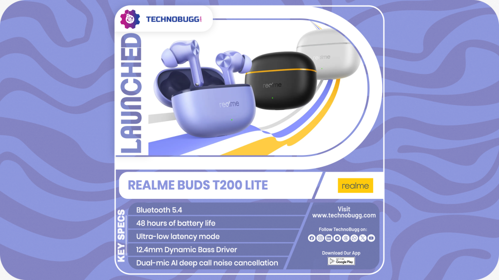 Realme Buds T200 Lite Unveiled