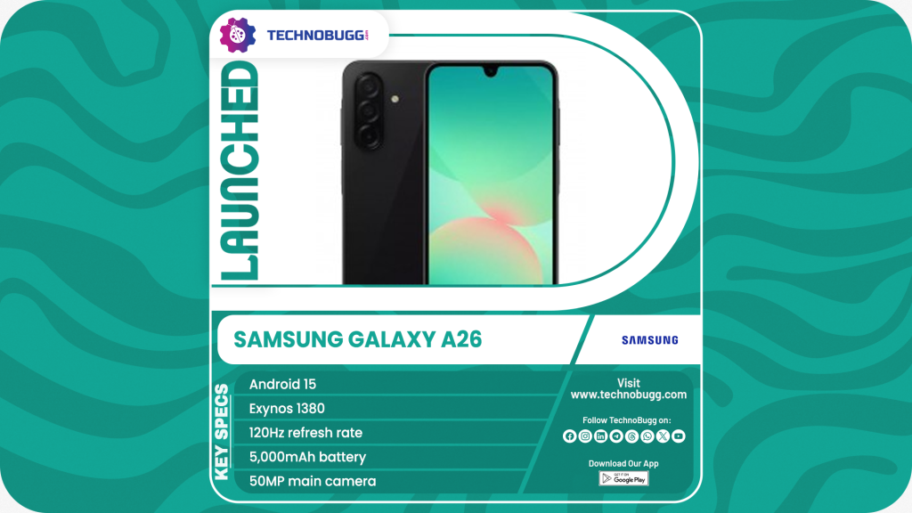 Samsung Galaxy A26 Announced