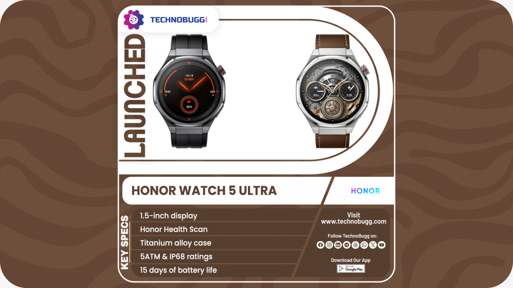 Honor Watch 5 Ultra Unveiled