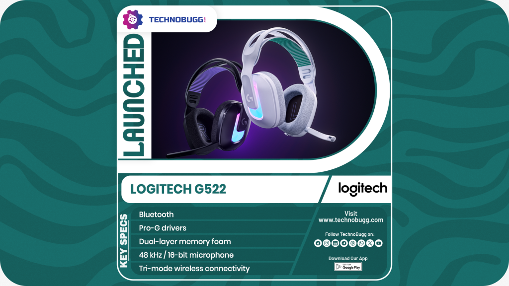 Logitech G522 Gaming Headset Goes Official