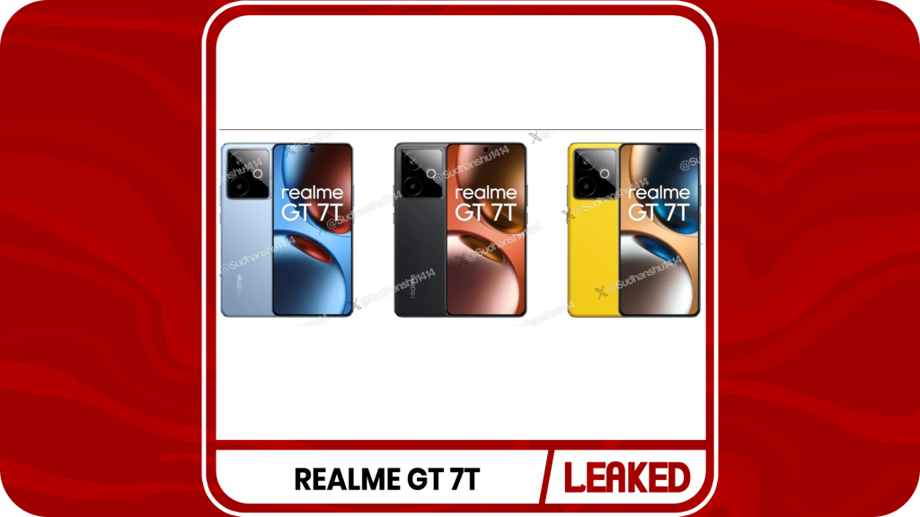 Realme GT 7T Specifications And Renders Leaked Online