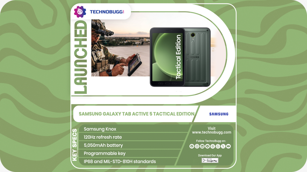 Samsung Galaxy Tab Active 5 Tactical Edition Goes Official