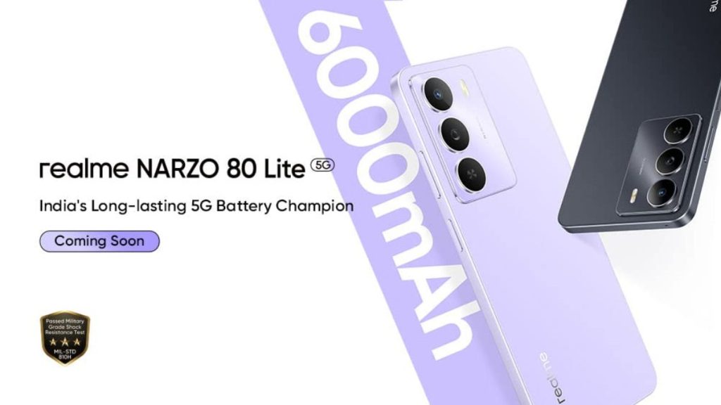 Realme Narzo 80 Lite 5G Battery And Availability Confirmed