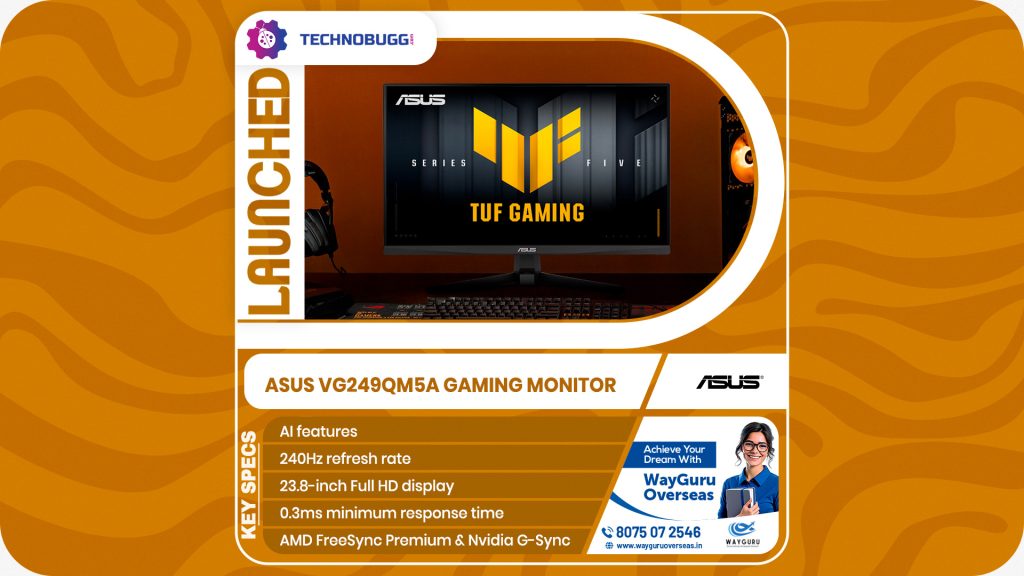 Asus VG249QM5A Gaming Monitor Unveiled