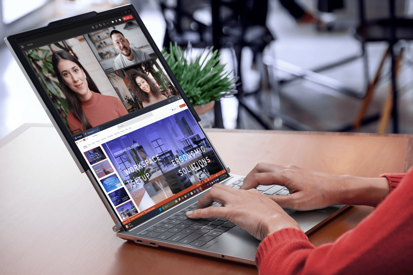 First Lenovo Rollable Laptop Launched