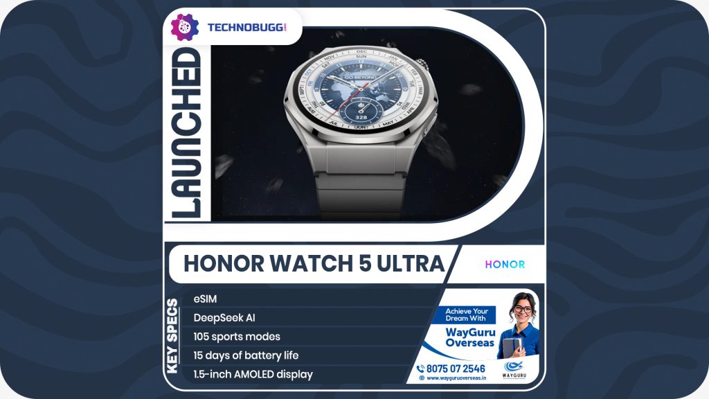 Honor Watch 5 Ultra Unveiled In China Honor Watch 5 Ultra Unveiled In China