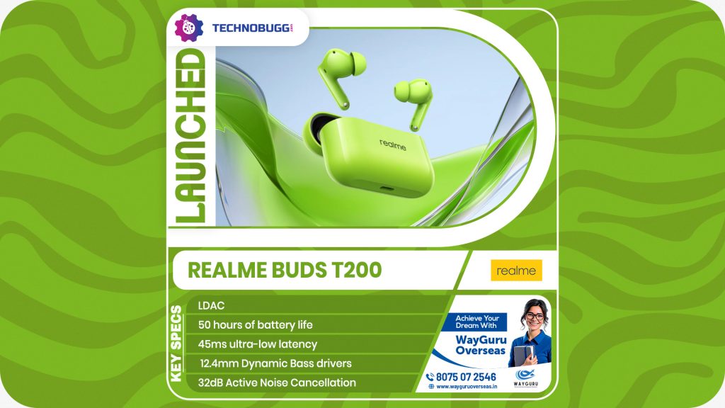 Realme Buds T200 Launched In India Realme Buds T200 Launched In India