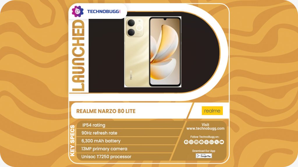 Realme Narzo 80 Lite Unveiled