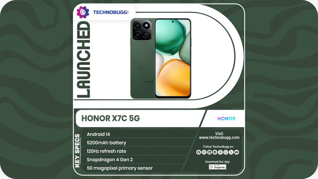 Honor X7c 5G Unveiled Honor X7c 5G Unveiled