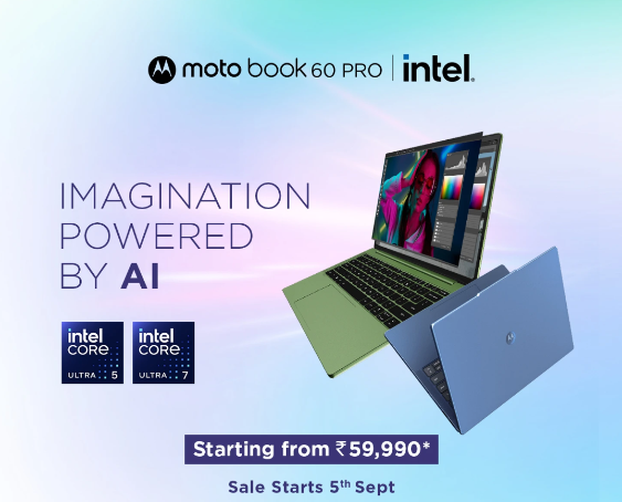 Moto Book 60 Pro Launching Soon In India Moto Book 60 Pro Launching Soon In India