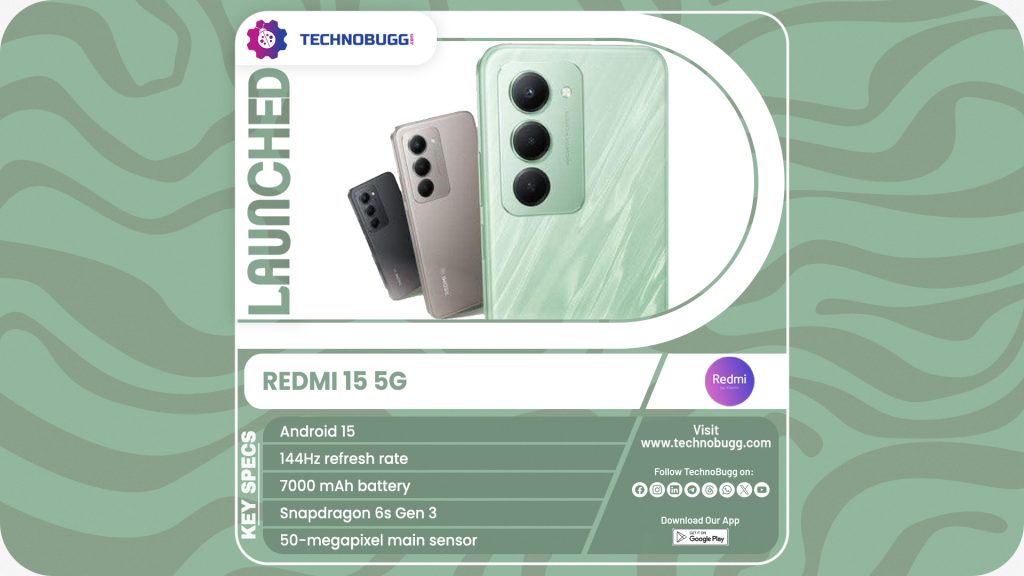 Redmi 15 5G Unveiled