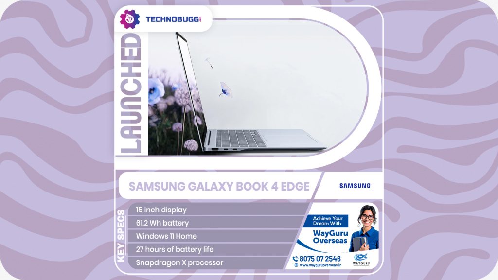 Samsung Galaxy Book 4 Edge Launched In India
