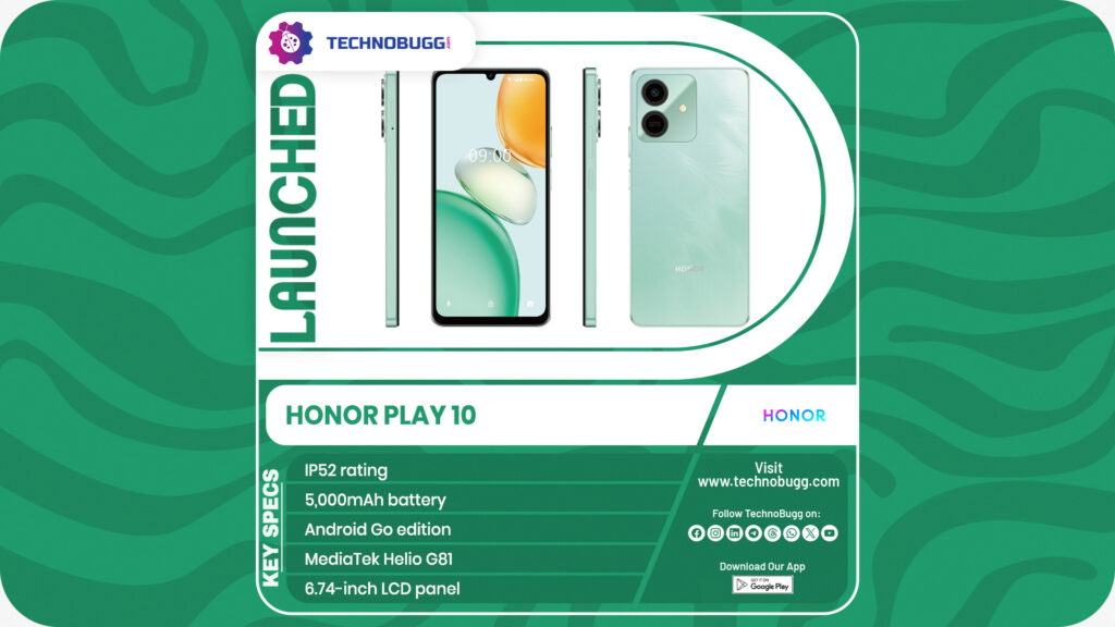 Honor Play 10 Unveiled Honor Play 10 Unveiled