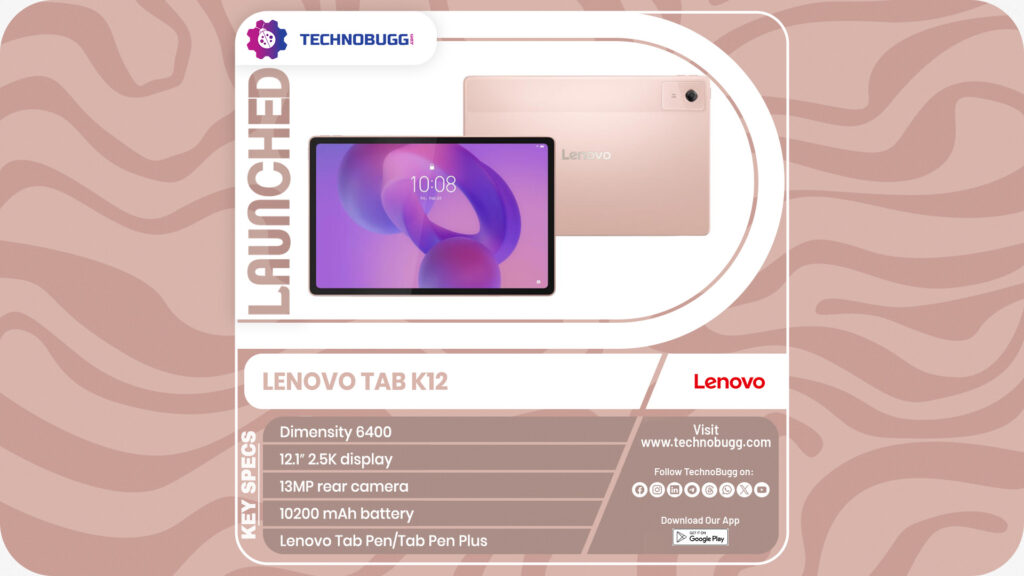 Lenovo Tab K12 Unveiled