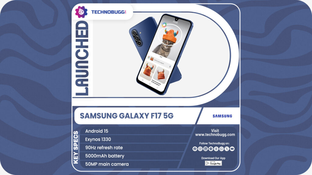 Samsung Galaxy F17 5G Unveiled