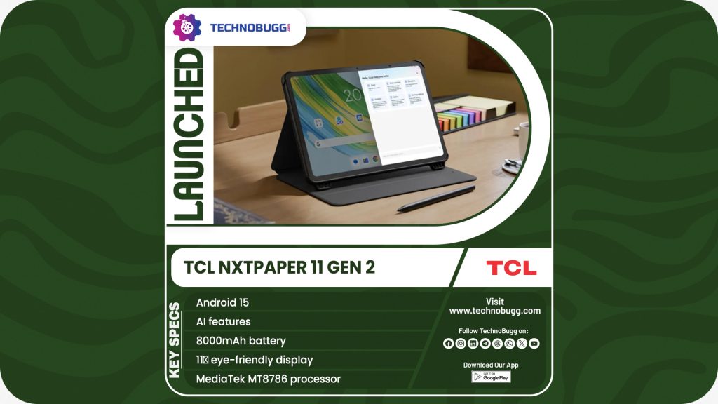 TCL Nxtpaper 11 Gen 2 Unveiled