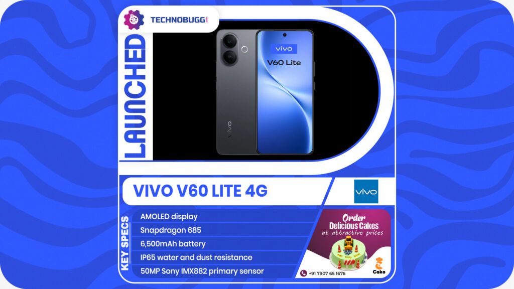 Vivo V60 Lite 4G Launched Vivo V60 Lite 4G Launched