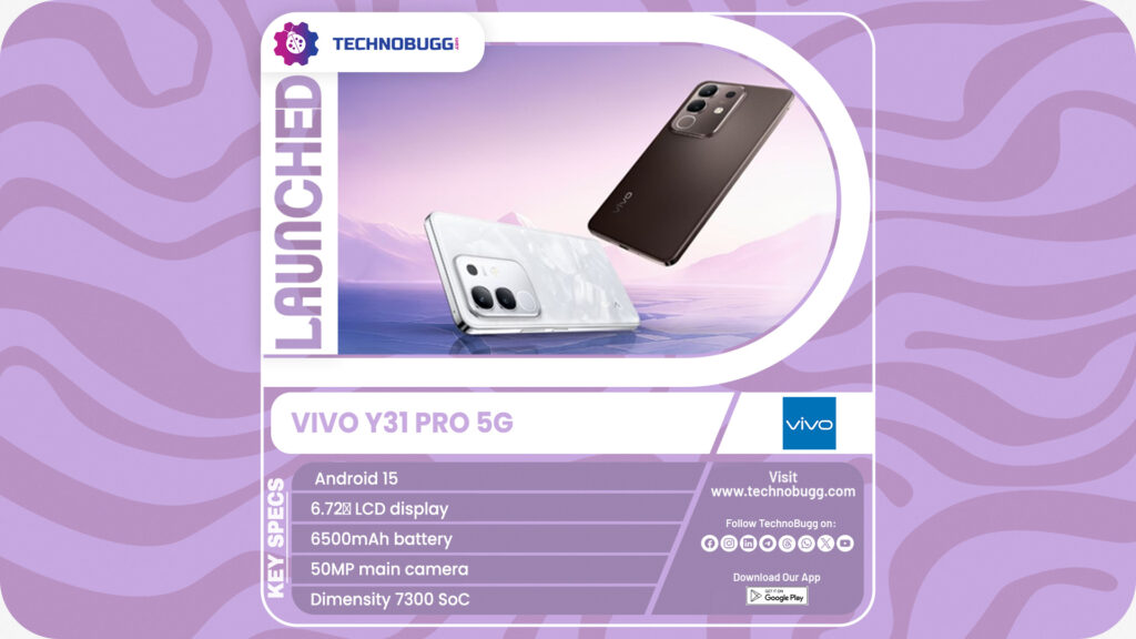 Vivo Y31 Pro 5G Unveiled