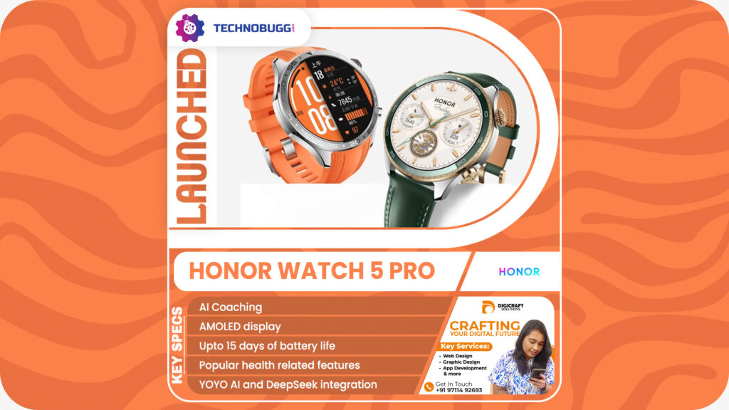 Honor Watch 5 Pro Goes Official