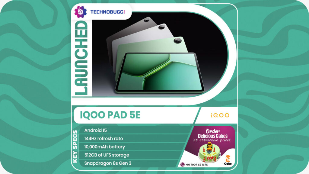 iQOO Pad 5e Unveiled iQOO Pad 5e Unveiled