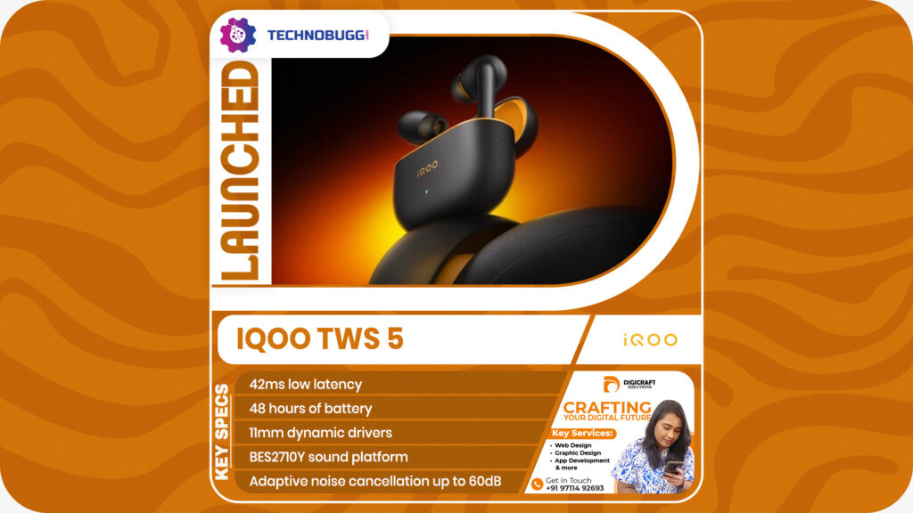 iQOO TWS 5 Earbuds Launched