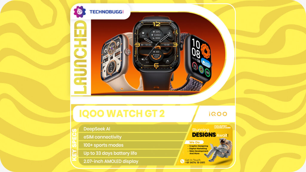 iQOO Watch GT 2 Unveiled iQOO Watch GT 2 Unveiled