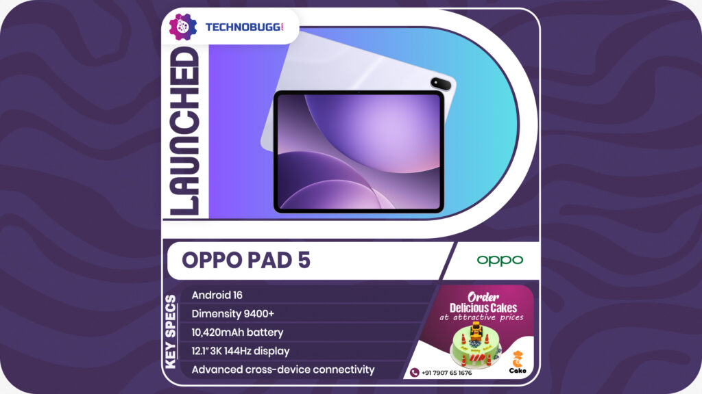 Oppo Pad 5 Unveiled