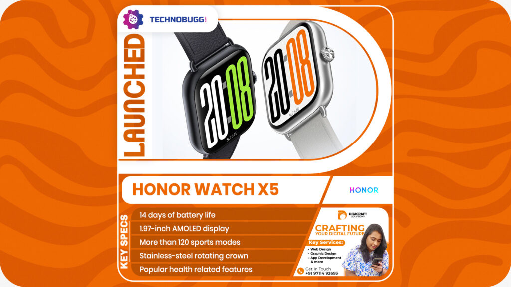 Honor Watch X5 Goes Official Honor Watch X5 Goes Official