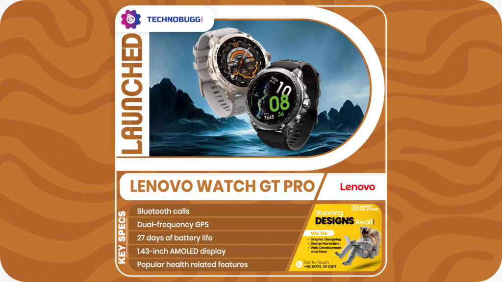 Lenovo Watch GT Pro Goes Official Lenovo Watch GT Pro Goes Official