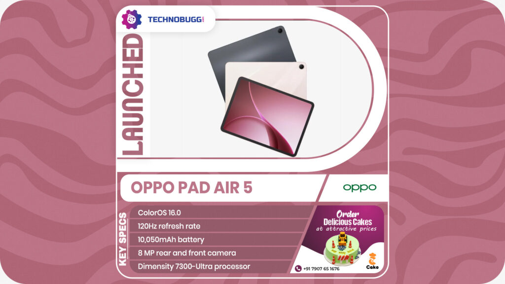 Oppo Pad Air 5 Goes Official Oppo Pad Air 5 Goes Official