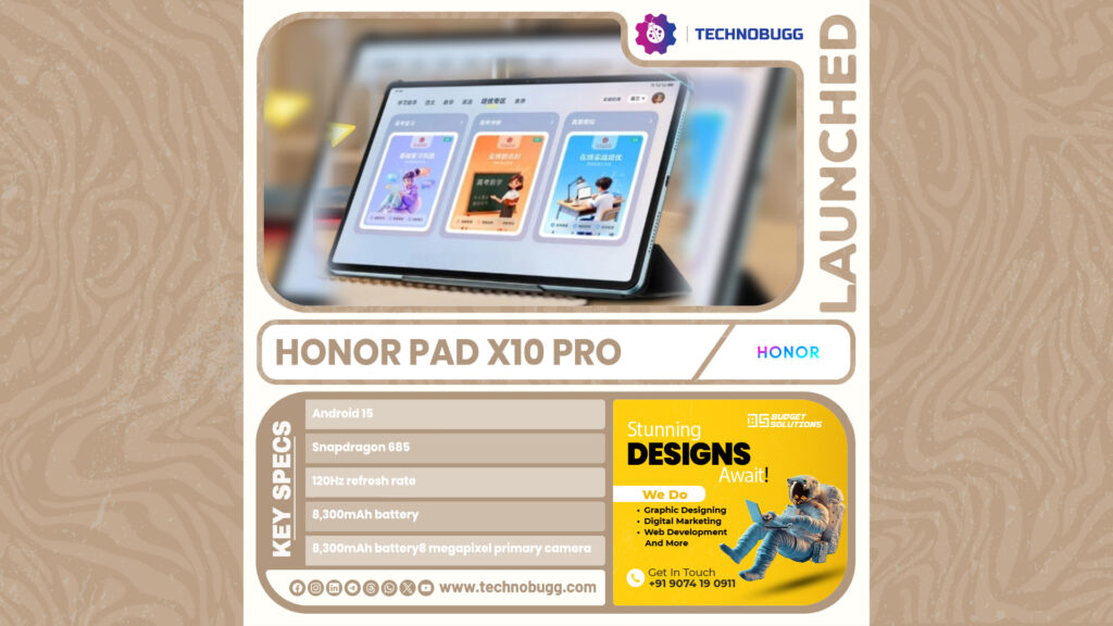 Honor Pad X10 Pro Unveiled Honor Pad X10 Pro Unveiled