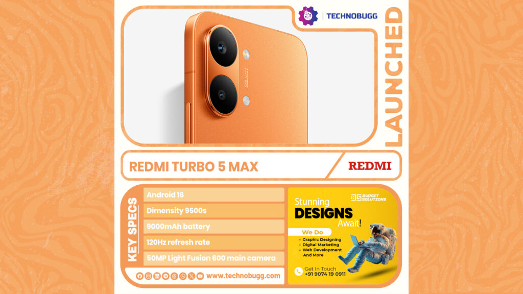 Redmi Turbo 5 Max Goes Official