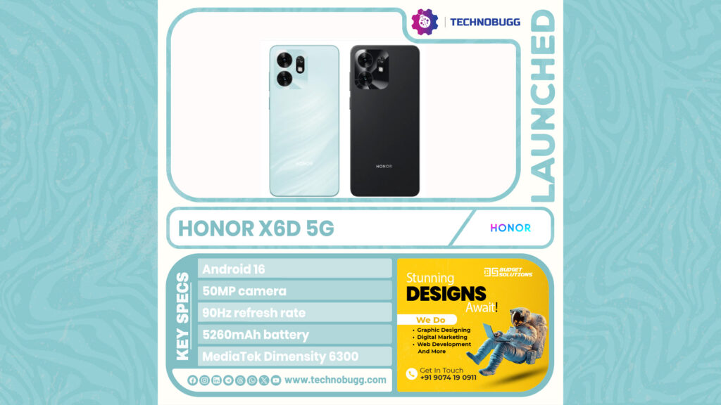 Honor X6d 5G Unveiled Honor X6d 5G Unveiled