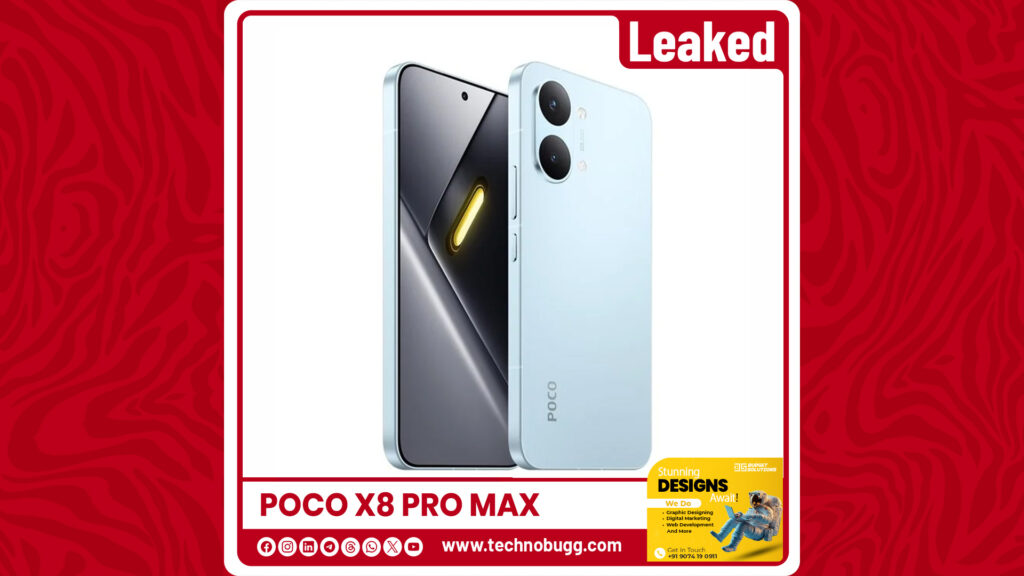 Poco X8 Pro Max Render Leaked Online And Reveals Design