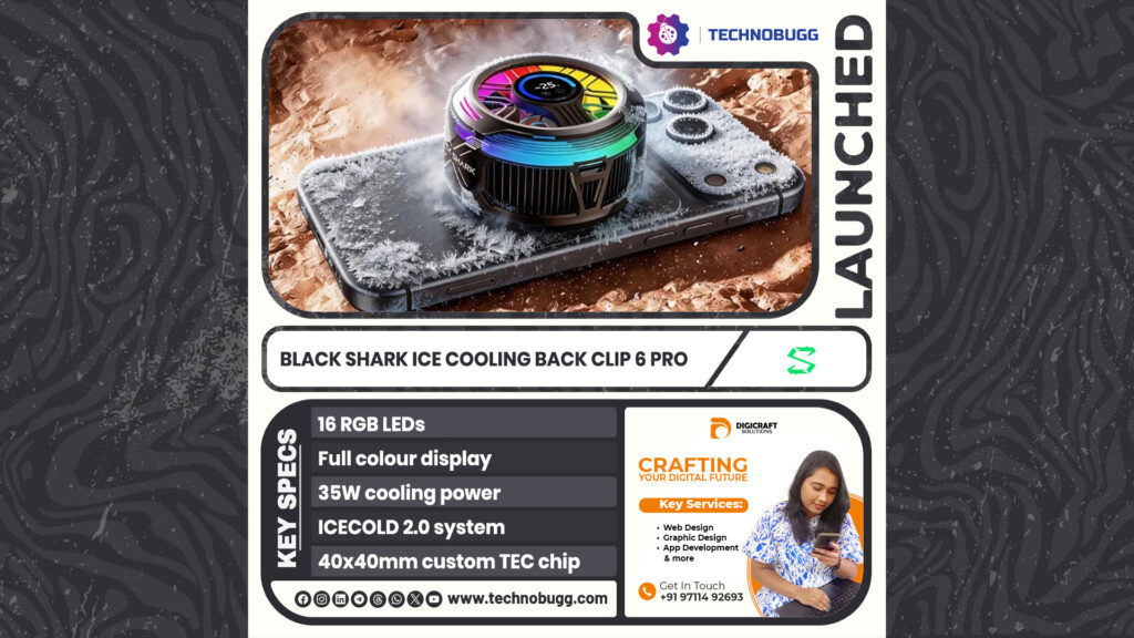 Black Shark Ice Cooling Back Clip 6 Pro Unveiled Black Shark Ice Cooling Back Clip 6 Pro Unveiled