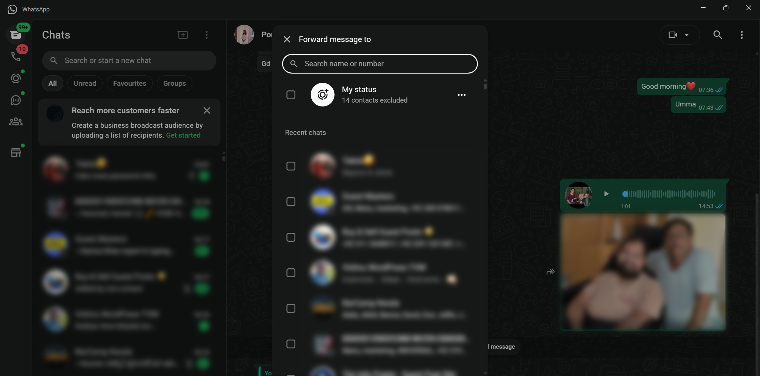 First On TechnoBugg WhatsApp Desktop App Now Allows Forwarding Content to Status