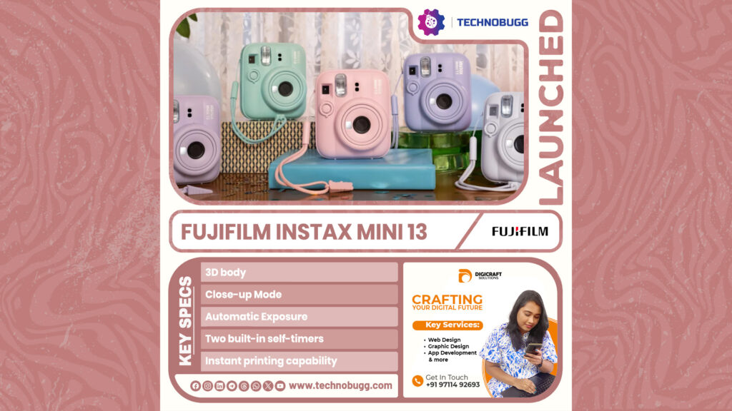 Fujifilm instax mini 13 Goes Official in India