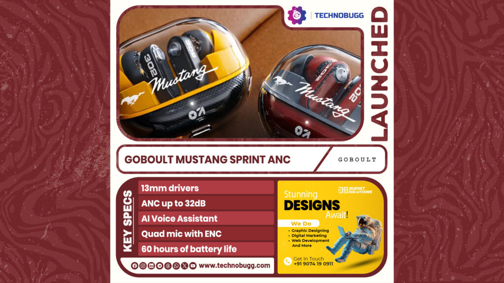 GoBoult Mustang Sprint ANC Launched