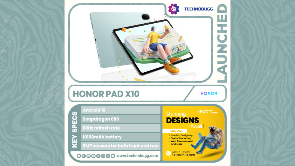 Honor Pad X10 Goes Official