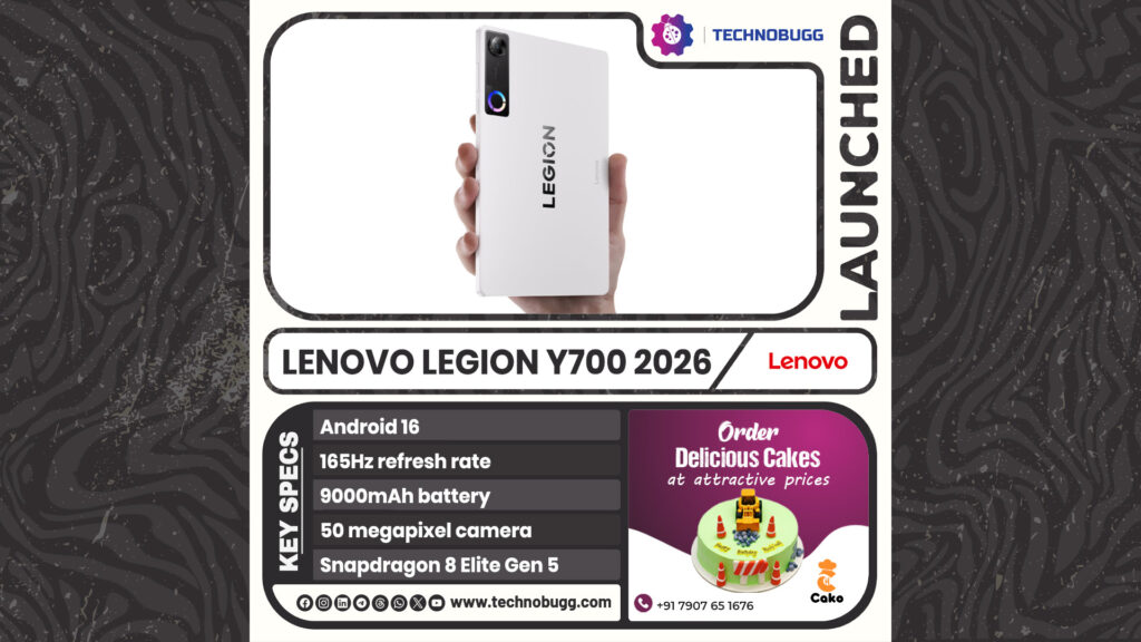 Lenovo Legion Y700 2026 Unveiled