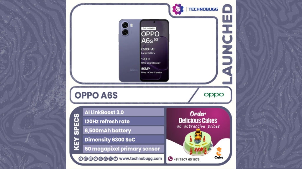 Oppo A6s Launched in India