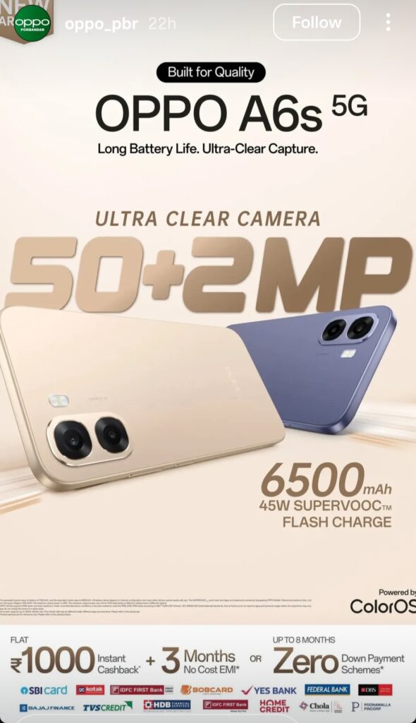 Oppo A6s Details Revealed Via Marketing Material Oppo A6s
