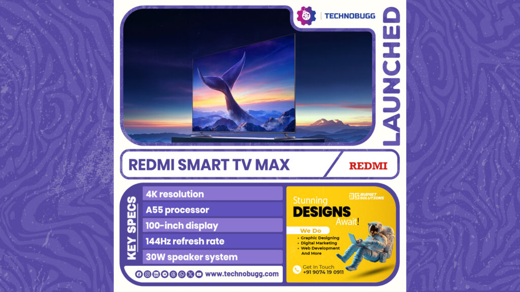 Redmi Smart TV MAX Unveiled