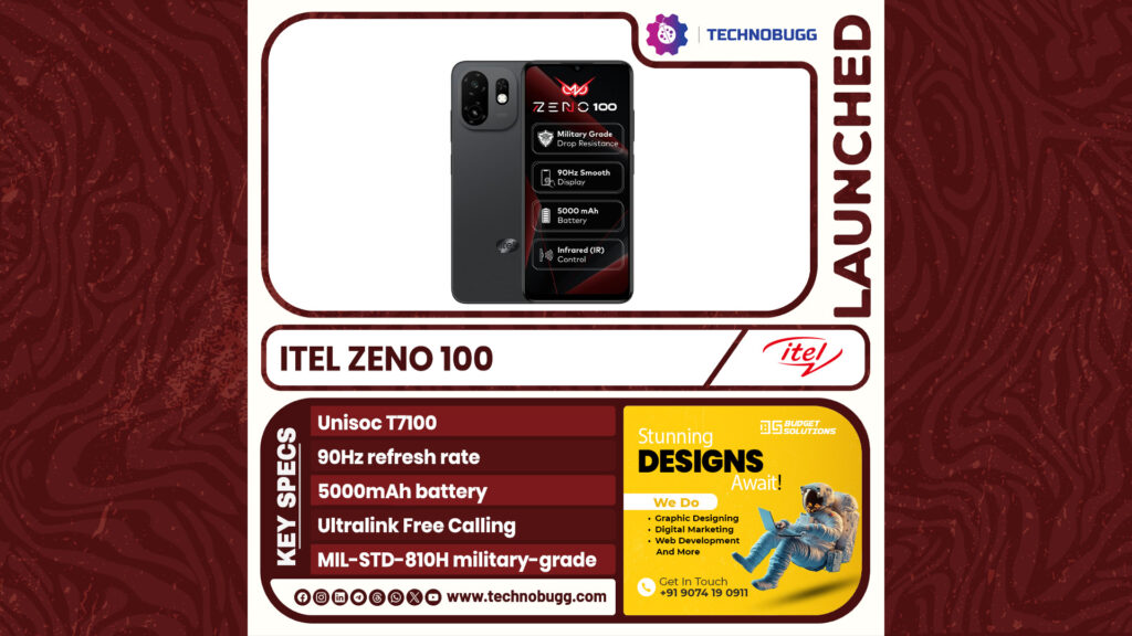 itel Zeno 100 Unveiled itel Zeno 100 Unveiled