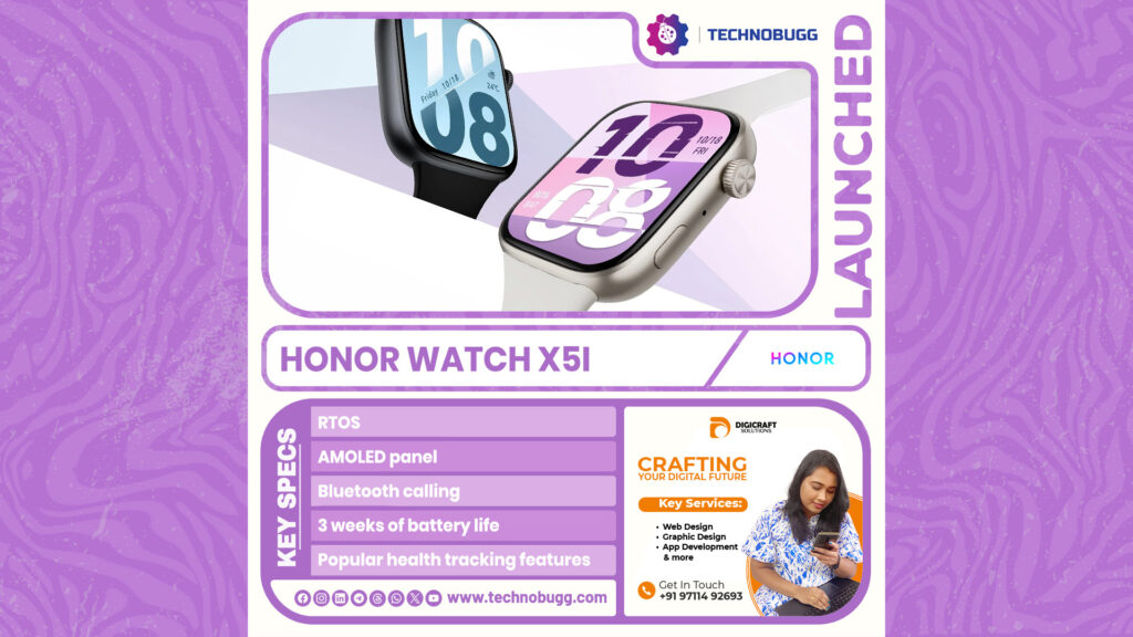 Honor Watch X5i Goes Official