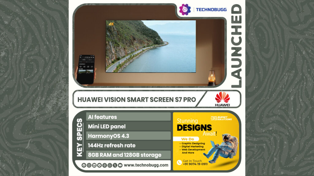 Huawei Vision Smart Screen S7 Pro Goes Official